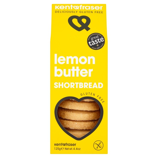 Kent & Fraser lemon butter shortbread 125g, UK version