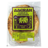 Aagrah garlic coriander naan bread - British product