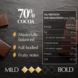 Lindt 70% cocoa dark chocolate bar 100g, UK version