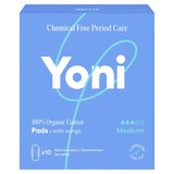 Yoni Organic Pads Medium 10 Pack (British brand)