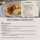 Med Cuisine roasted aubergine puree 390g, imported from the UK