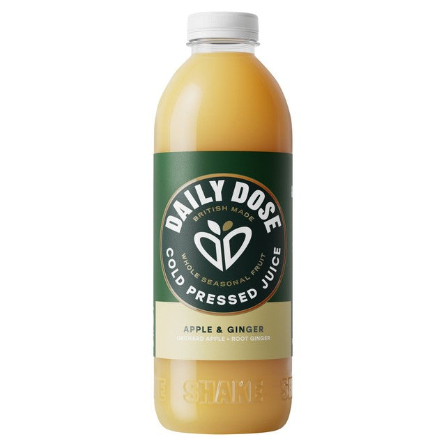 Daily Dose seasonal apple ginger juice 1L, imported from the UK