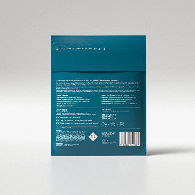 The Lab Co. non-bio laundry sheets 32 loads (British brand)