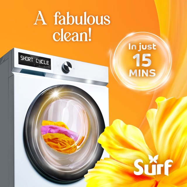 Surf Quick Wash laundry liquid Sunshine Blossom 837ml (British brand)