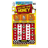 National Lottery 5 1000000 Run For Your Money Scratchcard Game