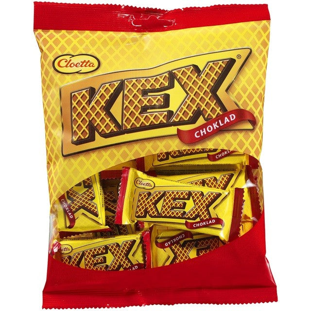Cloetta Kex Choklad chocolate filled mini wafers 156g - British product