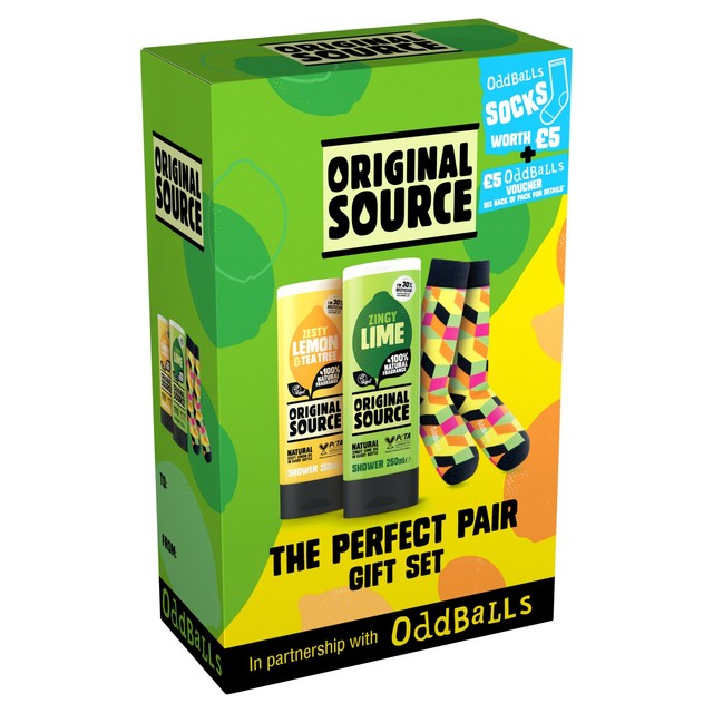 Original Source Lemon Tea Tree Lime body wash gift set 2x250ml, imported from the UK