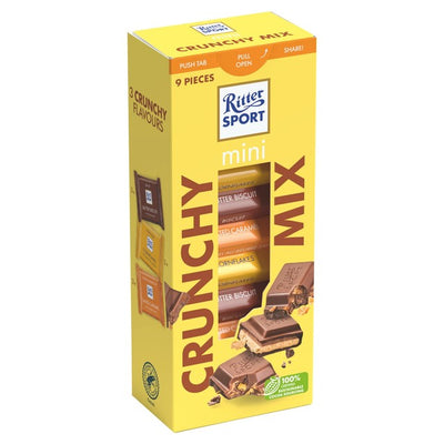 Ritter Sport Mini Crunch Tower Assorted Chocolate Box 150g