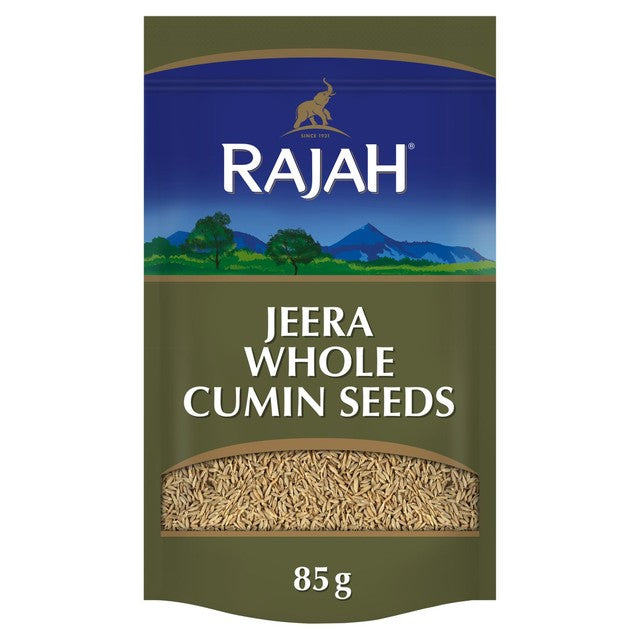 Rajah Whole Cumin Seeds 85g, imported from the UK