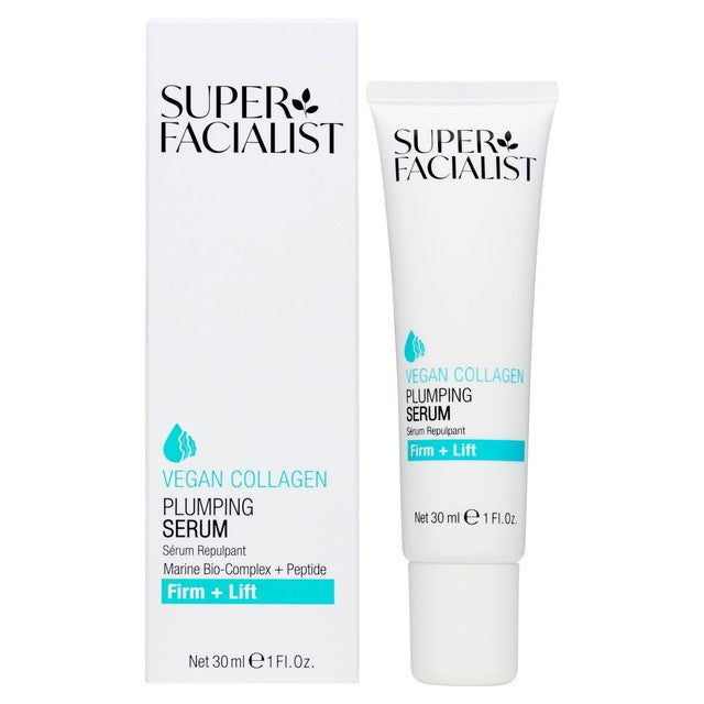 Super Facialist Vegan Collagen Plumping Face Serum 30ml (British brand)