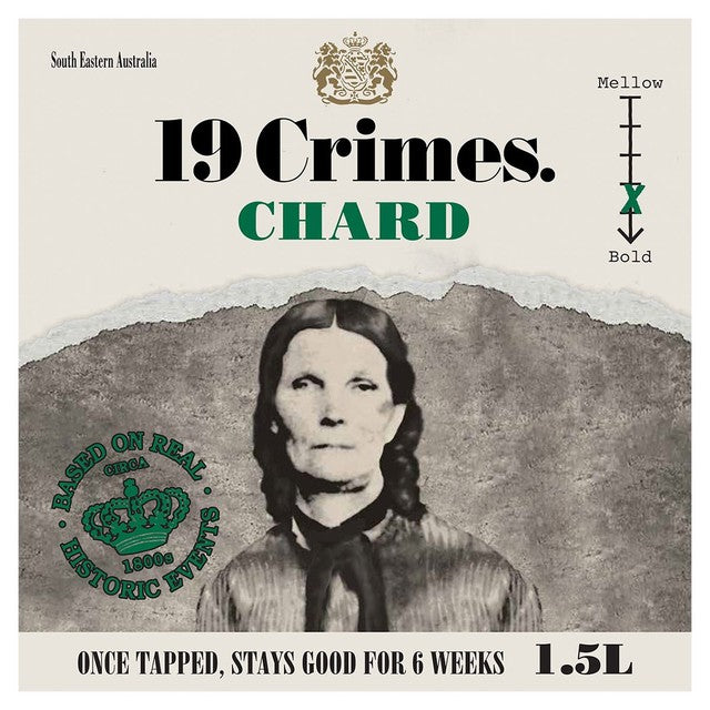 19 Crimes Chardonnay boxed wine 1.5L - British product