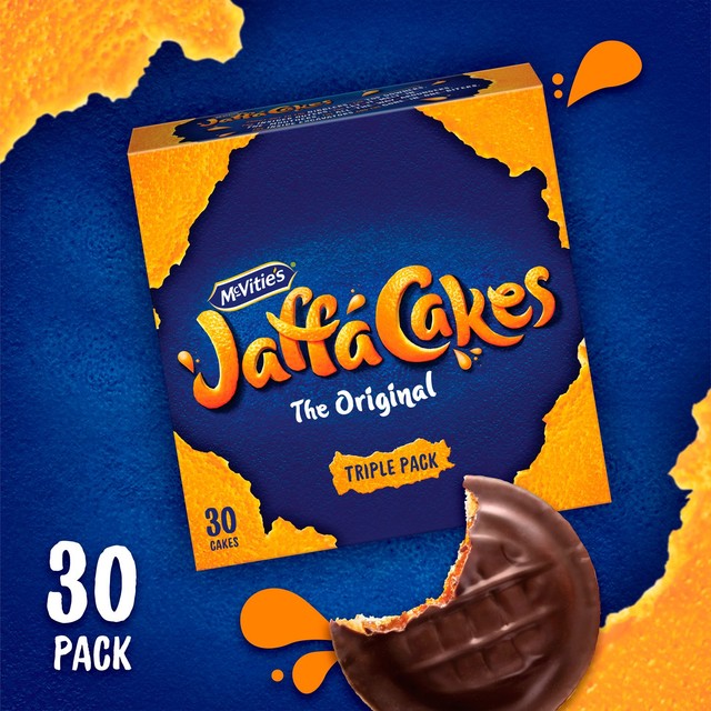 McVitie's Original Jaffa Cakes Pack of 30, imported from the UK