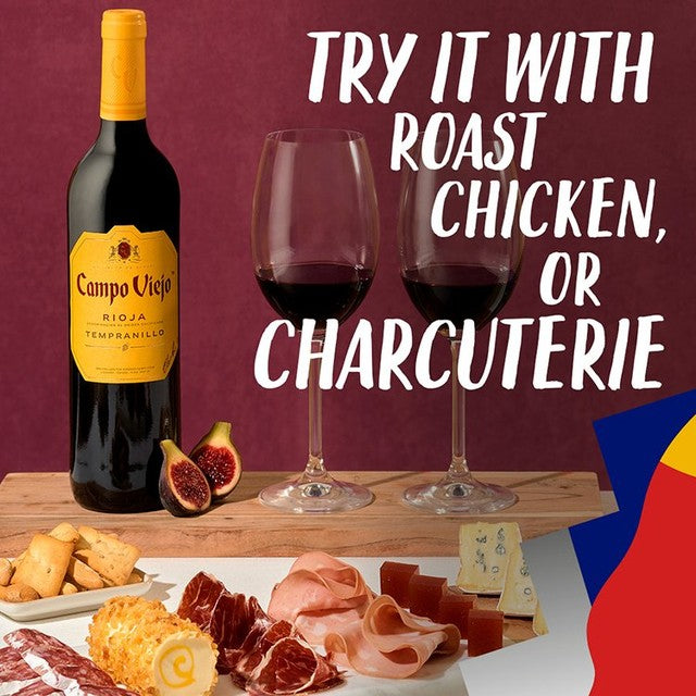 Campo Viejo Rotwein Rioja Tempranillo 187ml - Britisches Produkt