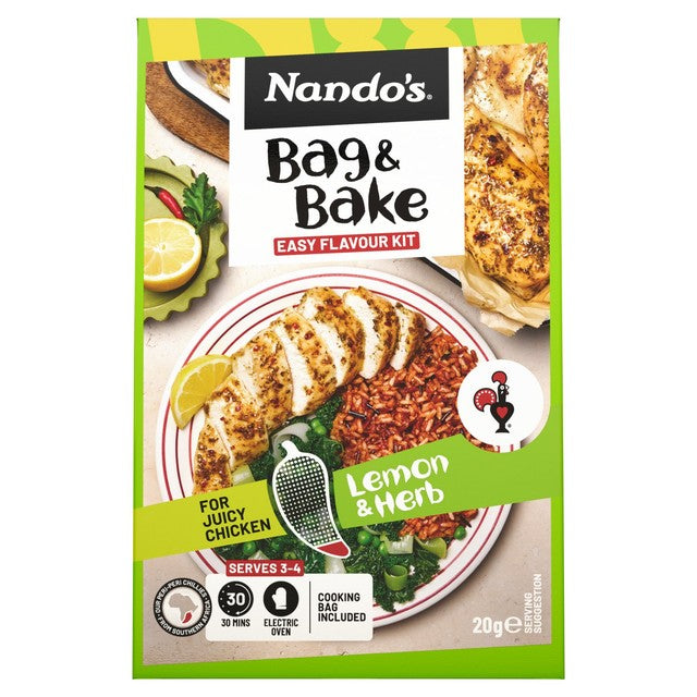 Nando's Lemon & Herb seasoning kit 20g, imported from the UK