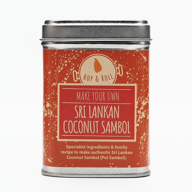 Hop & Roll Sri Lankan Coconut Sambol kit, imported from the UK