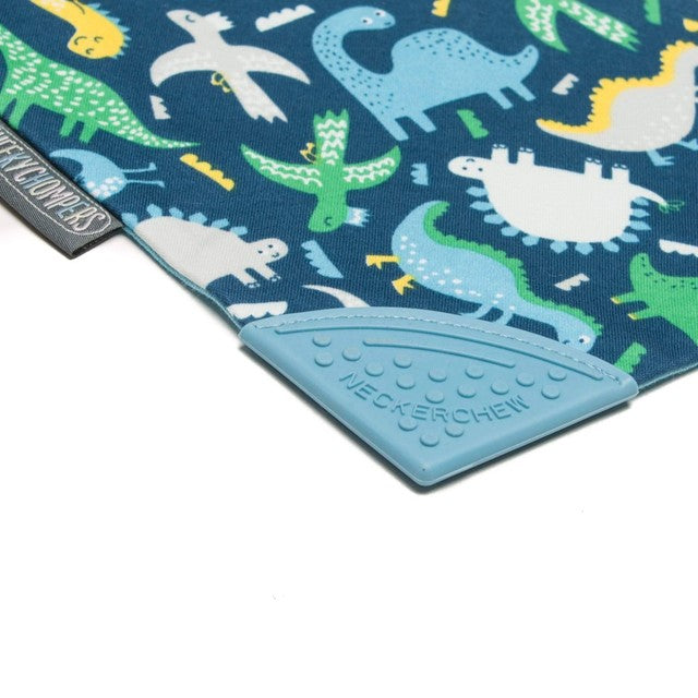 Cheeky Chompers Neckerchew Baby Dino Teething Bib - British product