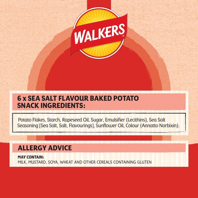 Walkers Baked potato crisps sea salt multipack (British brand)