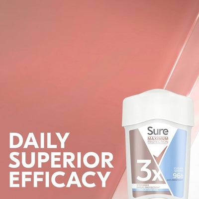Bâton de crème déodorante Sure Maximum Protection Clean Scent 45ml