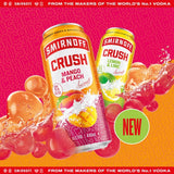 Smirnoff ready-to-drink cocktail Mango & Peach, imported from the UK