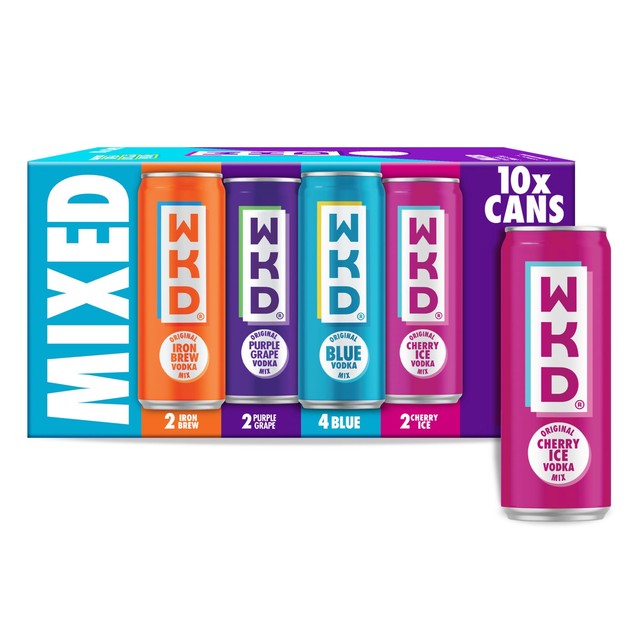 WKD Mixed Pack alcoholic premix multipack - British product