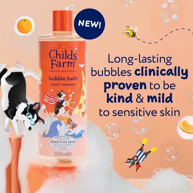 Childs Farm children's bubble bath sweet orange 500ml - British product