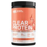Optimum Nutrition Clear Protein Powder 100 Plant Protein Isolate Juicy Peach Flavour 10 servings 280g