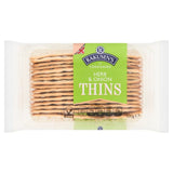 Rakusen's herb and onion cracker thins 100g, imported from the UK