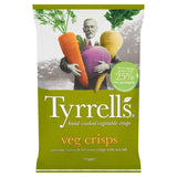 Tyrrell's parsnip, beetroot and carrot vegetable crisps with sea salt 125g (British brand)