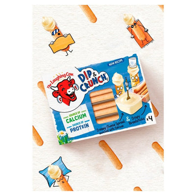 The Laughing Cow Original Dip & Crunch Snack 4 x 35 g
