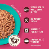 Lily's Kitchen kitten pate chicken & cod 8x85g, UK version