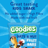 Goodies date and nut fruit bars multipack, imported from the UK
