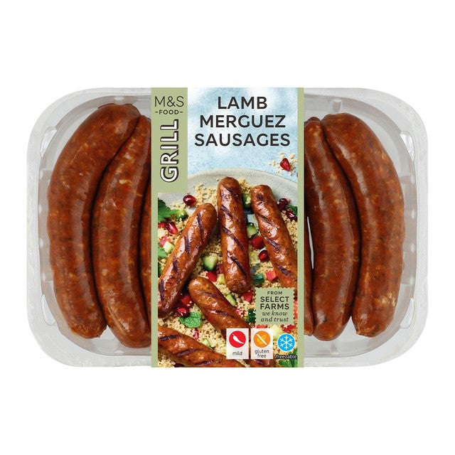 M&S Lamb Merguez Sausages 275g, UK version