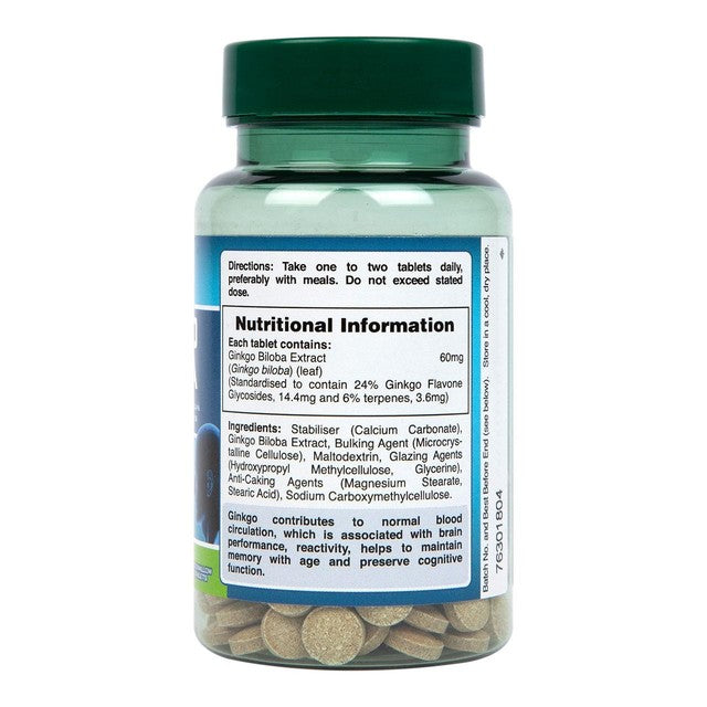 Holland & Barrett Ginkgo Biloba 60mg tablets 120 pack, UK version