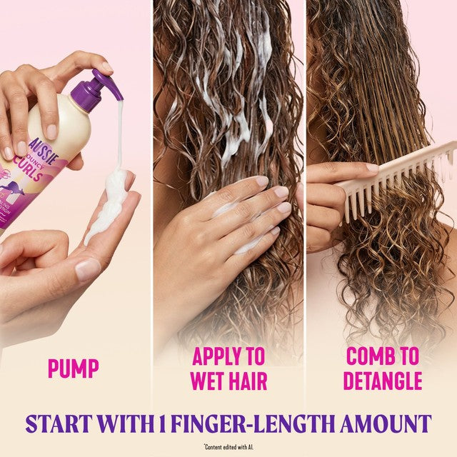 Aussie detangling milk leave-in lotion for curls (British brand)