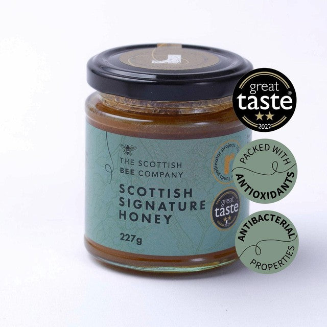 Scottish Bee Company heather and blossom honey 227g (British brand)
