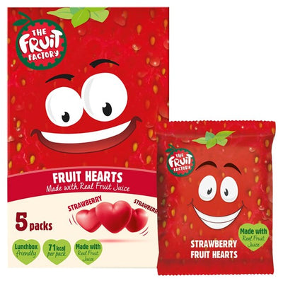 مصاصات فواكه The Fruit Factory على شكل قلوب 5 × 20 جرام