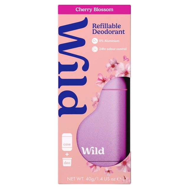 Wild Cherry Blossom deodorant starter pack 40g (British brand)