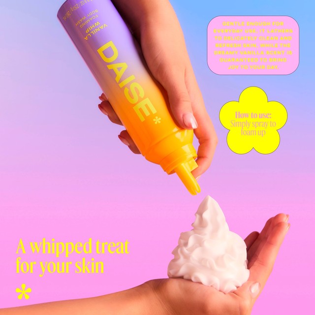 DAISE Foaming Body Wash Vanilla Whip (British brand)