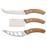 Artesa Cheese Knives 3-piece Acacia Wood Handle - British product