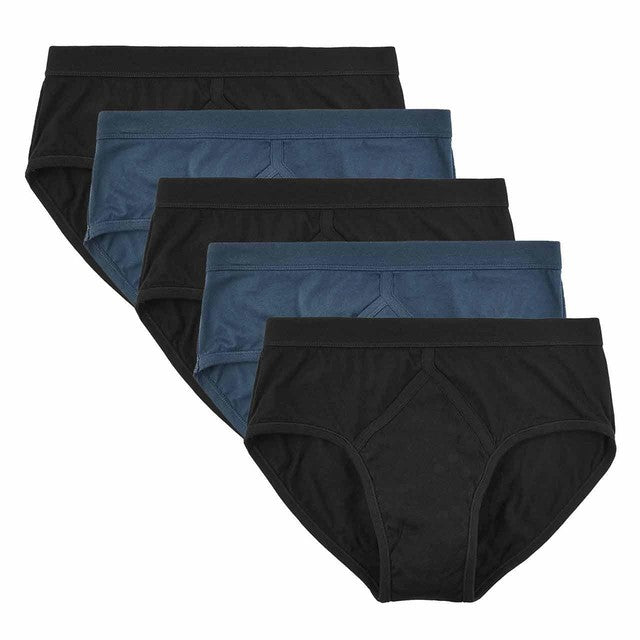 M&S men's cotton briefs navy/blue size S, imported from the UK