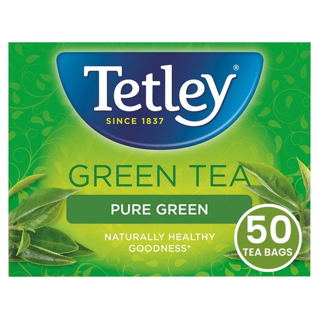 Tetley Pure Green Tea Bags (British brand)