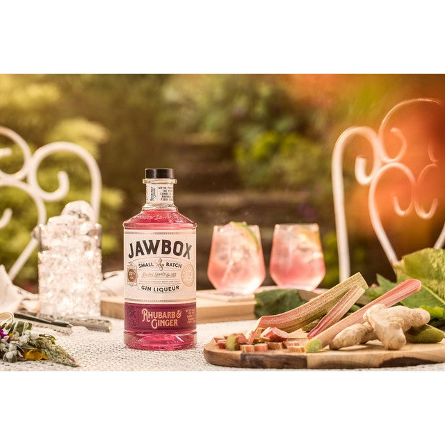 Jawbox rhubarb & ginger gin liqueur 70cl, UK version