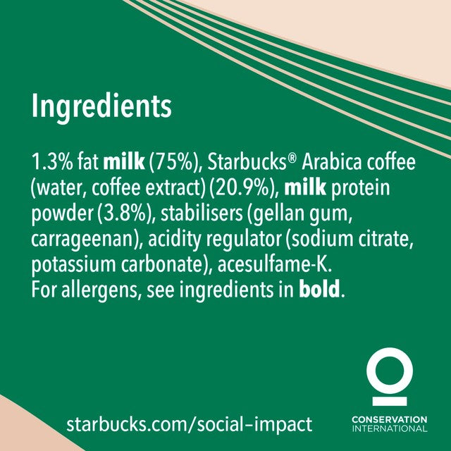 Starbucks Protein Drink Caffe Latte 330ml (British brand)