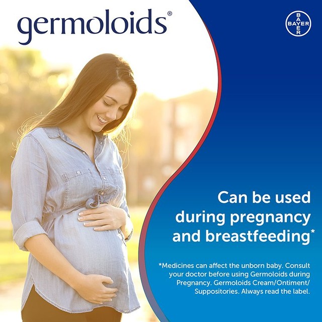 Germoloids Triple Action Haemorrhoids Cream 55g, UK version