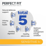 Perfect Fit Sensitive Turkey Dry Cat Food 750g, imported from the UK
