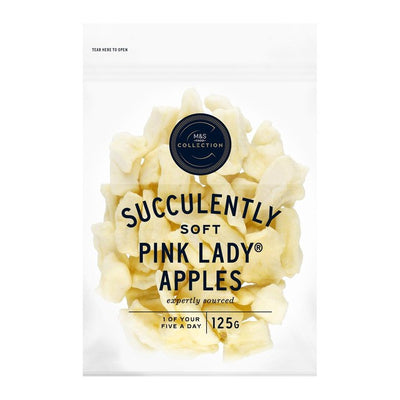 M&S M&S myke Pink Lady epleskiver tørket frukt snack 125g - Kjøp online hos McGrocer