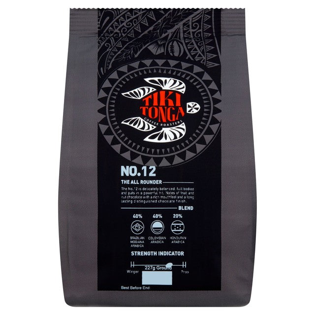 Tiki Tonga Blend No.12 Ground Coffee 227g (British brand)