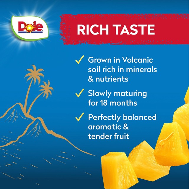Dole pineapple chunks in juice 432g - British product
