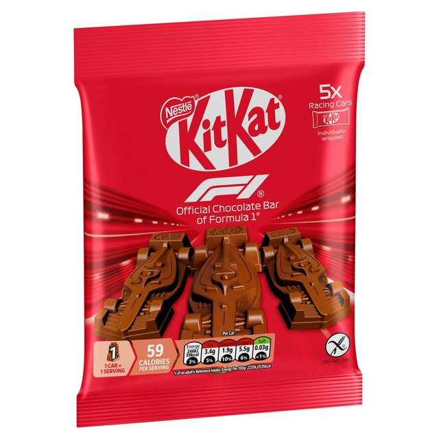 KitKat F1 chocolate car multipack (British brand)