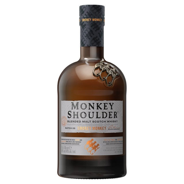 Monkey Shoulder Smokey Monkey peated blended malt Scotch whisky 70cl, imported from the UK